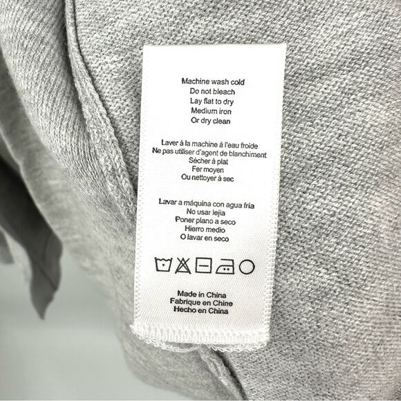 Lunya Cozy Cotton Silk Snap Button Front Cardigan in heather gray Size L/XL - Picture 9 of 12